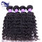 Extensões peruanas do cabelo do Virgin preto natural 12 polegadas, pacotes peruanos do cabelo fornecedor