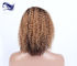 Cor curto de Ombre das perucas do cabelo humano das perucas encaracolado do laço da parte dianteira do cabelo humano fornecedor