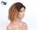 Cor curto de Ombre das perucas do cabelo humano das perucas encaracolado do laço da parte dianteira do cabelo humano fornecedor