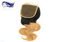 Fechamento brasileiro do laço do cabelo da cor de Ombre, cabelo humano do fechamento do laço do Weave  fornecedor