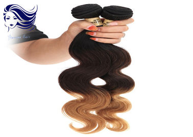 China Categoria colorida do cabelo da cor de Ombre do brasileiro de 3 tons/cabelo 7A de Ombre fábrica