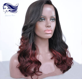 China O emaranhado completo das perucas do laço do cabelo humano de Remy das mulheres negras livra 24 polegadas fábrica