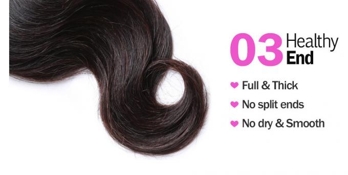100 extensões malaias do cabelo do Virgin que derramam o Weave do corpo livre