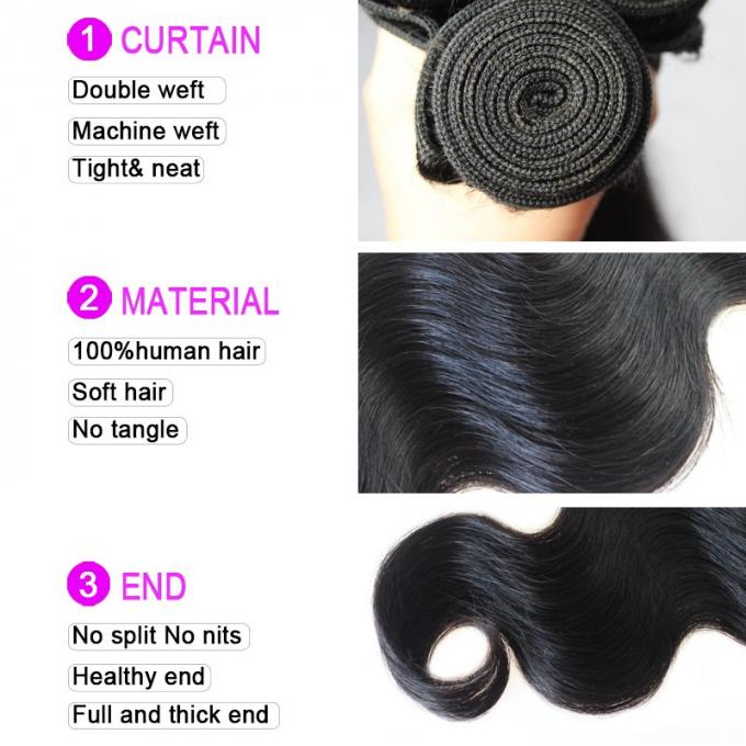 Weave cambojano do cabelo encaracolado de Sensationnel/cabelo cambojano da onda do corpo