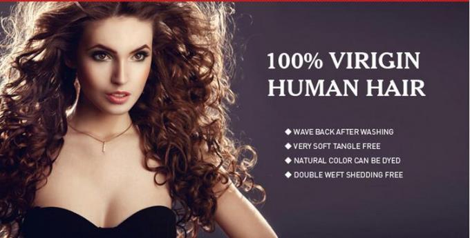 10" - 22" das extensões brasileiras do cabelo do Virgin de 6A 7A 8A cor natural não processada