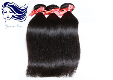 China Das extensões cambojanas do cabelo do Virgin do negro como o azeviche micro reto de seda de trama fornecedor