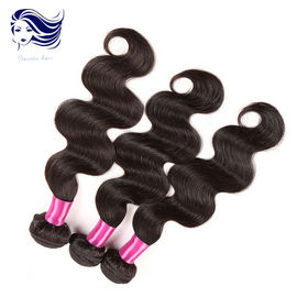China Categoria peruana do cabelo preto 8A das extensões do cabelo do Virgin da onda do corpo 12 polegadas fornecedor