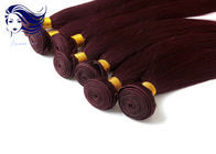 Weave brasileiro em linha reta colorido vermelho do cabelo de Remy das extensões do cabelo humano