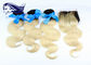 cabelo humano colorido Peruvian das extensões do cabelo 7A com fechamento do laço fornecedor