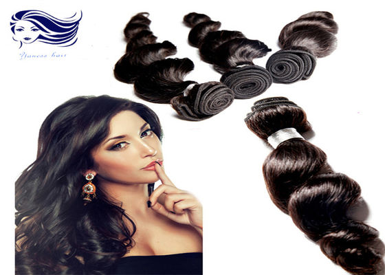 Trama dobro das extensões do cabelo/forte natural brasileira humana de derramamento livre