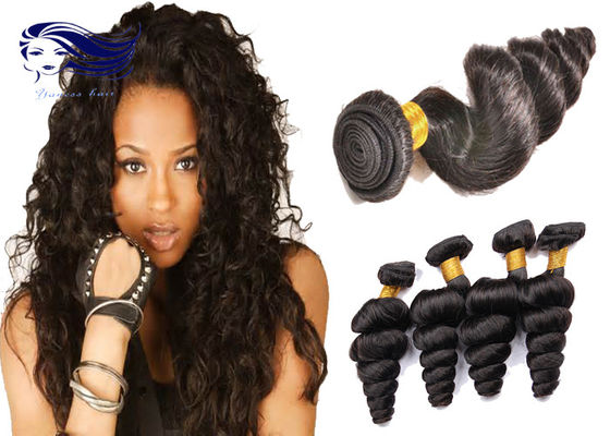 100 extensões brasileiras não processadas Gloosy bonito do cabelo do Virgin