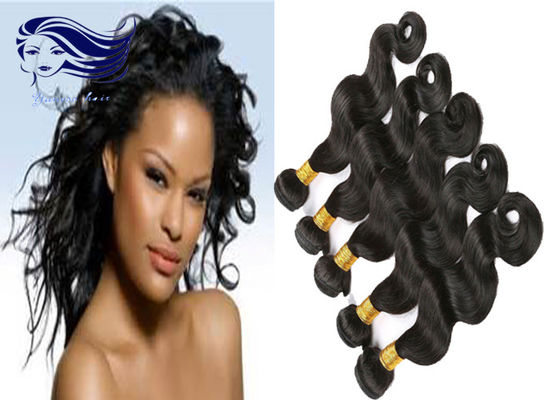 4 pacotes da cutícula brasileira do cabelo da onda do corpo dos pacotes brasileiros do cabelo