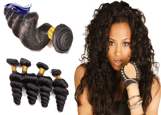 extensões brasileiras do cabelo do Virgin do cabelo 7A humano de 30 polegadas onda fraca 3.5oz de 8 polegadas