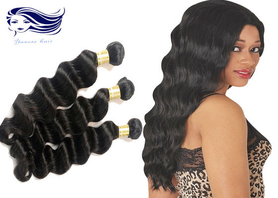 Da onda brasileira do corpo das extensões do cabelo do Virgin do vison dos pacotes 7A o Weave macio do cabelo empacota