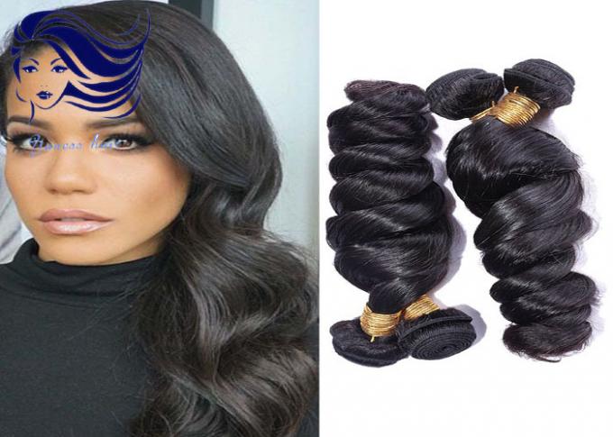 Cabelo humano real das extensões 100 brasileiros ondulados do cabelo do Virgin para o cabelo fino