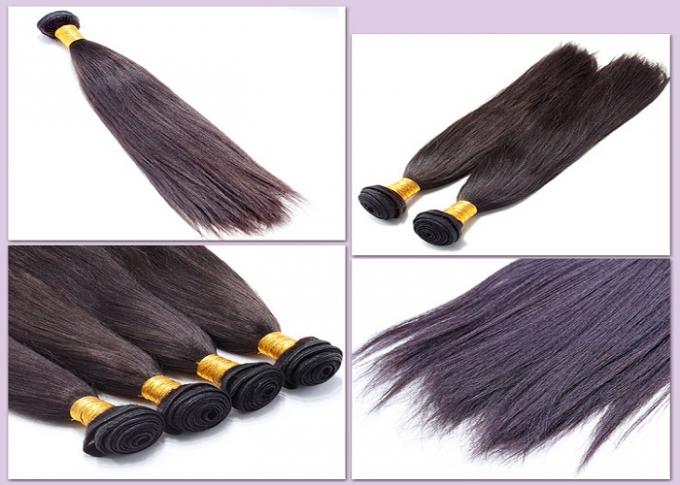 Pacotes brasileiros das extensões do cabelo do Virgin genuíno com reto de seda