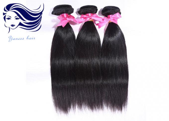 7A extensões peruanas do cabelo do Virgin de 10 polegadas para a seda das mulheres negras em linha reta