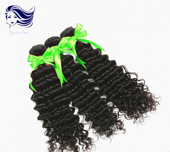 Das extensões não processadas do cabelo do Virgin do indiano 100 cabelo humano 16 polegadas
