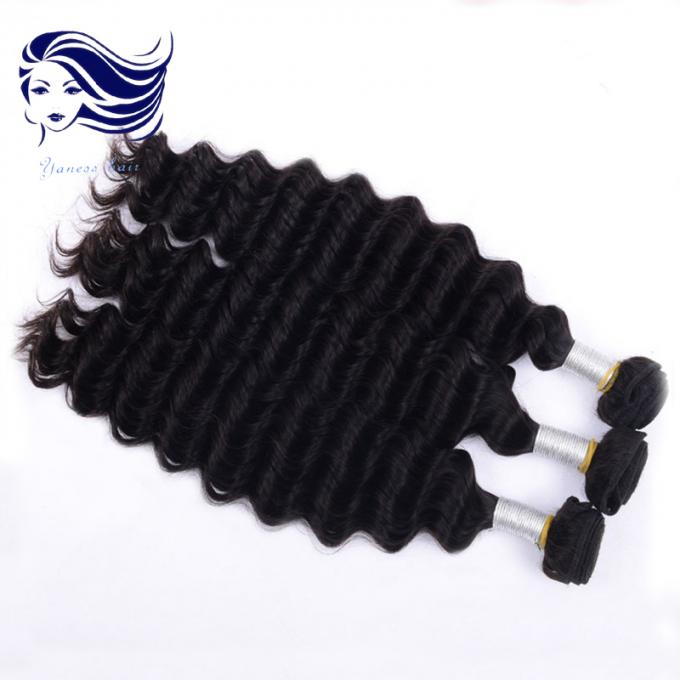 O emaranhado peruano do Weave 3.5Oz do cabelo da categoria 6A natural profunda da onda livra
