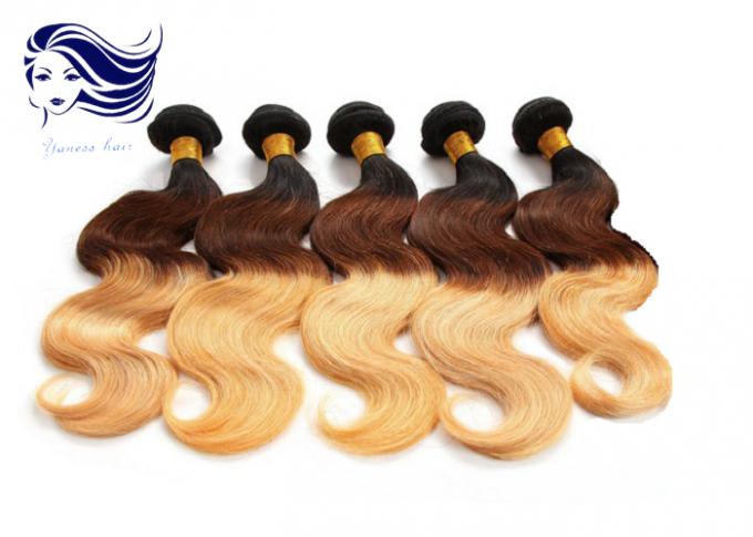 Extensões longas do cabelo humano do Virgin do cabelo 100 da cor de Ombre do cabelo para mulheres negras