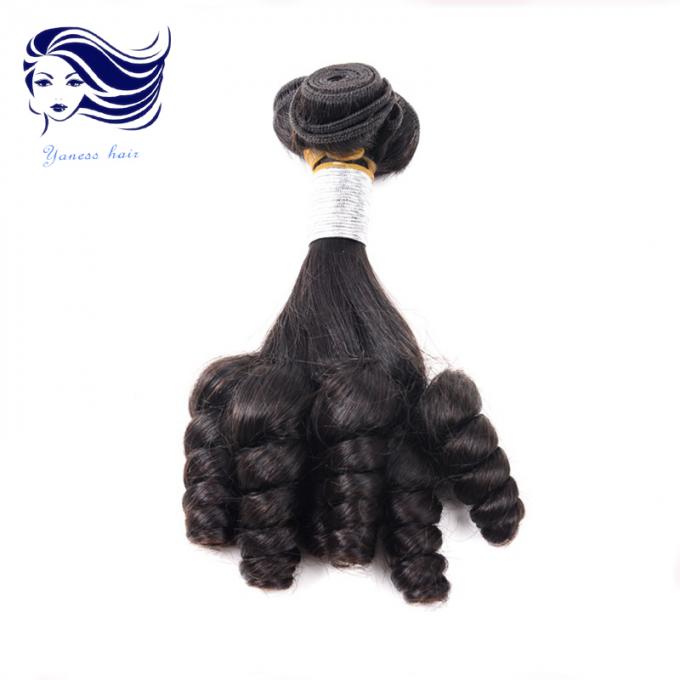 Penteados malaios do Aunty Fumi Cabelo Curto Tecelagem do Virgin para o cabelo preto