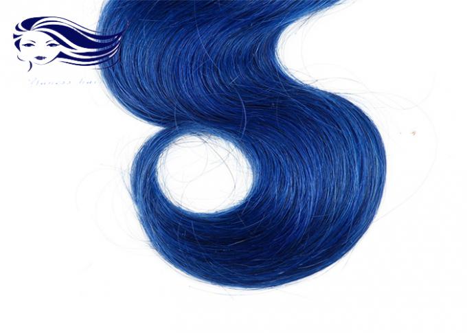 Pacotes azuis do Weave do cabelo dos Peruvian do cabelo 100 da cor de Ombre da onda do corpo